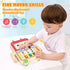 Montessori Toddler Busy Board, Baby Wooden Robot Busy Board with 8 LED Light Switches, Sensory Toys Activity Board for Fine Motor Skills, Travel T...