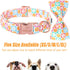 Dog Collar for Spring and Summer, Cotton Dog Collar with Bow with Safety Metal Buckle, Adjustable Puppy Collar for Small, Medium and Large Dogs L...