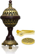 AM Lux Globe Incense Burner - Bakhoor Cone Holders | Insence bukhoor Burners| Frankincense Burner Charcoal | Mabkhara | for Office & Spiritual Déc...