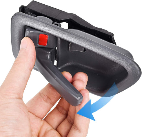FAERSI 2Pcs Inside Interior Door Handle Front Rear Driver & Passenger Side Replacement for 1997 1998 1999 2000 2001 Toyota Camry, Gray.OE:69206-AA...