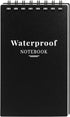 All Weather Waterproof Notebook,Small Spiral Notebook 3x5 Mini Pocket Notepad,Little Memo Pads,Write in The Rain Notebook,Field Notebook for Outdo...