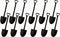 Mini Shovel Shape Spoons,Disposable Plastic Dessert Spoon,Black(100)...