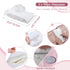 Diaper Clutch Bag with 2 Pieces Wipes Dispensers, Small Diaper Bag with Multiple Pockets for Storage of Baby Necessities, Baby Travel Essential, P...