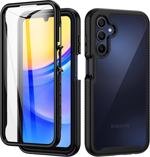seacosmo for Samsung A15 5G/4G Case, Full Body Shockproof Cover, with Built-in Screen Protector Slim Fit Protective Phone Case for Samsung Galaxy ...