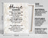 Canvas Wall Art House Blessing Decor, Housewarming Gift Canvas Wall Art for Home Decor, Inspirational Quote Canvas Prints Poster Wall Art, Christi...