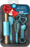 R&M International 2246 Junior 12-Piece Bakeware Set, Includes Pan, Rolling Pin, Tools and Cookie Cutters...