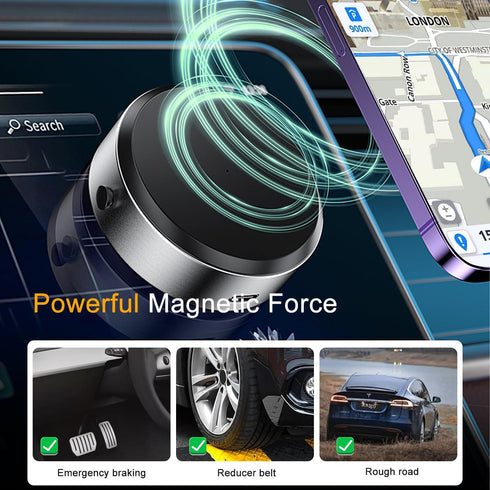 Vacuum Magnetic Suction Cup Phone Mount, Hands-Free Magnetic Suction Mount for Car/Gym/Mirror/Smooth Surface, Shower Phone Holder for Magsafe iPho...