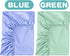 2 Pack Satin Soft Crib Sheet for Baby with Sensitive Hair Silky Baby Mattress Sheet Blue and Green Unisex 52’’x28’’x8’’ Fitted Sheets...