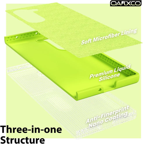 oakxco for Samsung Galaxy Z Fold 6 Phone Case Liquid Silicone, Neon Bright Solid Color, Thin Slim Soft Rubber Gel Matte TPU Plain Simple Cover for...