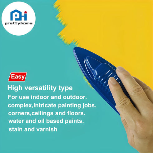Paint Pad Set for Wide Spaces and Intricate Corners|Ceilings & Floors Pad Painter|Paint Edge Brush and Tray Great for Decking,Garden Furniture|Pai...