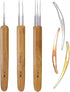 6 Pieces Dreadlock Crochet Hook Set Including Dreadlocks Crochet Hair Weaving Needle Tool 1 Pieces 1 Hook + 1 Pieces 2 Hooks + 1 Pieces 3 Hooks + ...