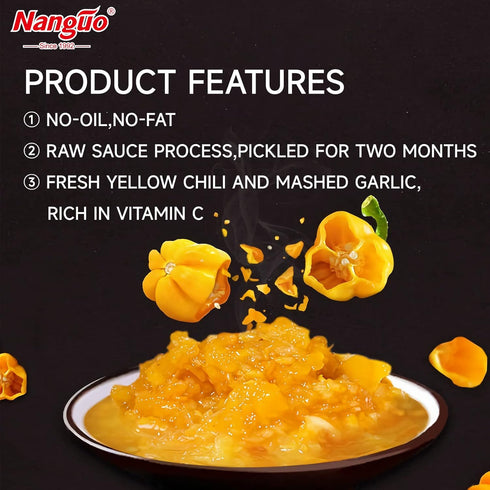 Nanguo Spicy Yellow Pepper Chili Sauce, 4.76 Oz...