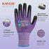 KAYGO Safety Work Gloves MicroFoam Nitrile Coated-3 Pairs, KG18NB,Seamless Knit Nylon Glove with Black Micro-Foam Nitrile Grip,Ideal for General P...
