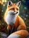 QAZWSX Anime Fox Diamond Painting, Paint by Diamonds for Adults,?Diamond Art with Accessories and Tools, Wall Decoration Crafts, Relaxation and Ho...