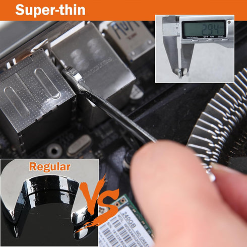 Mini Double Open End Wrench Set Metric and SAE 20 Pcs 4-11mm & 5/32" to 7/16" Mirror Chrome Finish Super Thin Open Ended Spanner Double Angle Head...