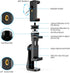 Owine Universal Dual Cell Phone Tripod Mount Adapter Premium Smartphone Clamp, Compatible with iPhone,Samsung Galaxy,Note,Lg,All Smartphones Perfe...