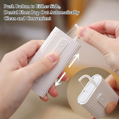 Dental Floss-LIAMOSS Floss Pick Dispenser,120 Count PinkBlue Flossers for Adults,Dental Pick,Floss Threaders,Toothpicks Sticks,The Best Dental Too...