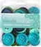 Blumenthal Lansing, 40pc, Green and Blue Favorite Findings Assorted Craft and Sewing Buttons, 40 Piece...