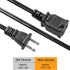 VSEER 2 Prong Extension Cord US AC 2-Prong Male and Female Power Cable SPT2 16AWG 13A/125V, USA Outlet Saver Power Extension Cord Cable for NEMA 5...