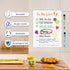 8.5" x 11" Dry Erase Board Removable Adhesive for Wall/Fridge, 4 Pack Nonwoven Foam White Erasable Sheet…...