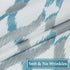 Tier Curtains for Kitchen Windows Geometric café Curtains, 27" x 24" Multi-Color Geometric Printed Half Window Curtain Set for Bathroom Rod Pocket...