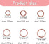 YAKA 1600Pcs 6 Different Sizes Open Jump Rings,5mm 6mm 7mm 8mm 9mm 10mm Ring Jewelry Keychain for Jewelry Making Accessories,1Pcs Jump Ring Open/C...