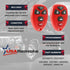 Key Fob Keyless Entry Remote fits Chevy Impala Monte Carlo/Cadillac DTS/Buick Lucerne 2006 2007 2008 2009 2010 2011 2012 2013 (Red), Set of 2...
