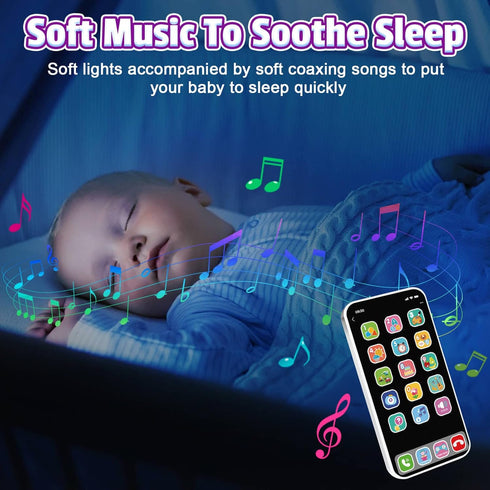 Baby Cell Phone Toy: Baby Phone Toy Fake Phones for Kids 6 to 12 Months Toddler Play Phone for Toddlers 1-3 - Kids Smart Phone Toys with Music & L...
