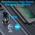30W Fast iPhone Car Charger Type C Cigarette Lighter Adapter Car Plug with 3FT USB C to USB C Fast Charging Cable for iPhone 15/15 Pro/15 Pro Max/...