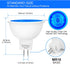 Mlambert 12 Pack MR16 LED Colorful Blue Bulbs 50W Halogen Equivalent, 5W GU5.3 MR16 12V Spotlight Bulb,45° Beam Angle for Landscape, Track Lightin...