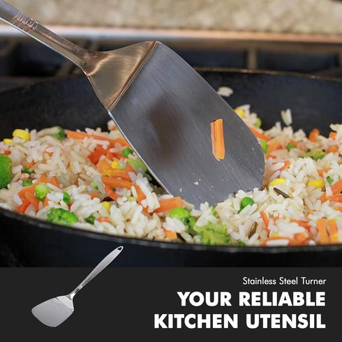 Chef Craft Select Turner/Spatula, 13.5 inch, Stainless Steel...