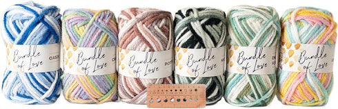 Lion Brand Yarn - Bundle of Love Minis (Assorted 6 Pack)......