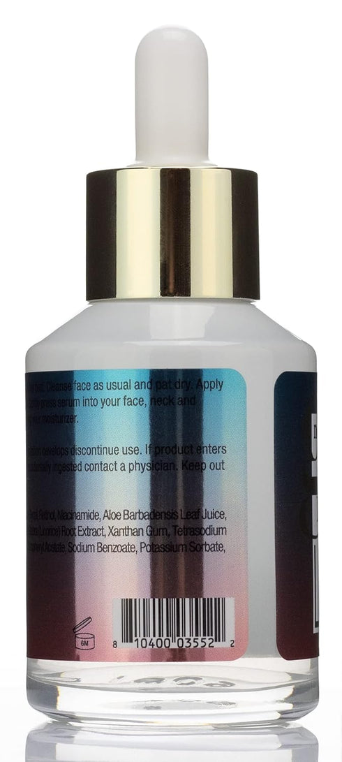 Retinol & Niacinamide Anti Aging Skin Care Facial Serum. Neck & Face Skincare Serum Concentrate Helps Reduce Appearance Of Fine Lines, Wrinkles, S...