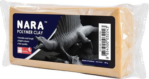 NARA Polymer Baking Clay, 1 Color, 1 Block, 454g (1 lb.) (Egg shell)...