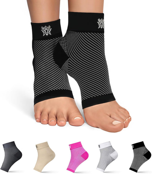 FlexAdapt Plantar Fasciitis Compression Socks for (1 Pair) – Compression Sleeve for Achilles Tendonitis Relief, Plantar Fasciitis Relief, Foot Swe...