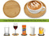 Lanyani 6pcs Wooden Mosaic Base, Various Shapes Substrates for Mosaic Crafts DIY Mosaic Tiles Coaster Base...