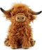 Cute Highland Cow Stuffed Animal,10.5 inches Two Color Realistic Cow Plush Toy,Animal Cattle Plush Farm Toy,Farm Plushie Christmas Birthday Presen...
