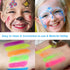 10 Color Glow in The Dark Face Paint,UV and Black Light Neon Face and Body Painting Set Mardi Gras Halloween Masquerade Black Light Birthday Party...