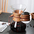 Pour Over Coffee Maker, 400ML Glass Coffee Maker with Double Layer Stainless Steel Filter, Coffee Dripper Brewer Glass Coffee Pot, Holds 2 to 3 Cu...