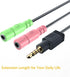 MillSO Headphone Mic Splitter, 3.5mm Headset Adapter (Microphone + Audio) 2 TRS Female to TRRS Male CTIA Stereo Jack Y Cable Compatible for Dual-p...