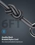 USB C Cable 6 ft for Xiaomi 120W HyperCharge Turbo Fast Charging,6A Type C Cable Premium Nylon Braided USB-C to USB A Charger for Xiaomi Pad 5 12 ...