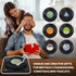 Funny Retro Record Coasters for Drinks with Vinyl Player Holder for Music Lovers,Set of 6 Conversation Piece Sayings Drink Coaster,Housewarming Ho...