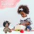 Nice2you Black Baby Doll, 10 inch American African Black Girl Doll with Dress, Realistic Reborn Baby Doll for Kids aged 2 3 4 5 6, Silicone Small ...