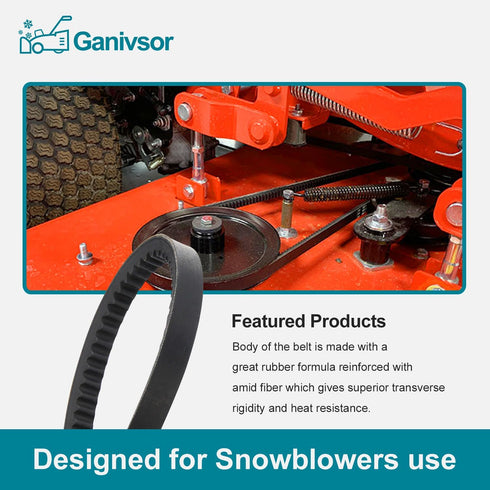 Ganivsor Replacement Cogged Auger Drive Belt for Toro Snow throwers 37-9080 379080...