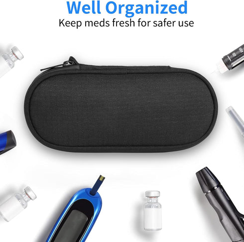 Insulin Pen Cooler Travel Case with 2 Reusable TSA Approved Ice Packs, Diabetic Medication Insulated Cooler Bag for Insulin Pens and Other Diabeti...