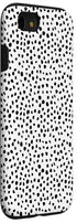 iPhone SE (2020) / 7 / 8 Popular Dalmatian Pattern, White w Brush Stroke Black Spots Case...