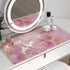 QIYI Large Mouse Pad, Cute Pink Desk Mat for Desktop, Women Girls PU Leather Waterproof Gaming, Rose Gold Marble Computer PC Laptop Protector Writ...