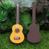 Healifty Base Guitar 4PCS Wooden Miniature Guitar Dollhouse Mini Musical Instrument Photo Props Doll House Model Home Decor...