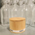 Salt Box Bamboo Salt Container with Swivel Lid and Spoon Small Spice Cellar with Label 8 oz Capacity salt Holder for Countertop with Magnetic to E...