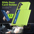 Jiunai for Samsung S24 Case with Card Holder 2024, Dual Layer Protective Shockproof Pocket Credit Card License Rugged Sturdy Shell TPU Edge Slide ...